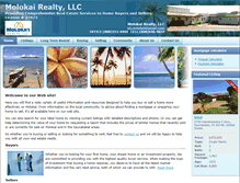 Tablet Screenshot of molokairealtyllc.com